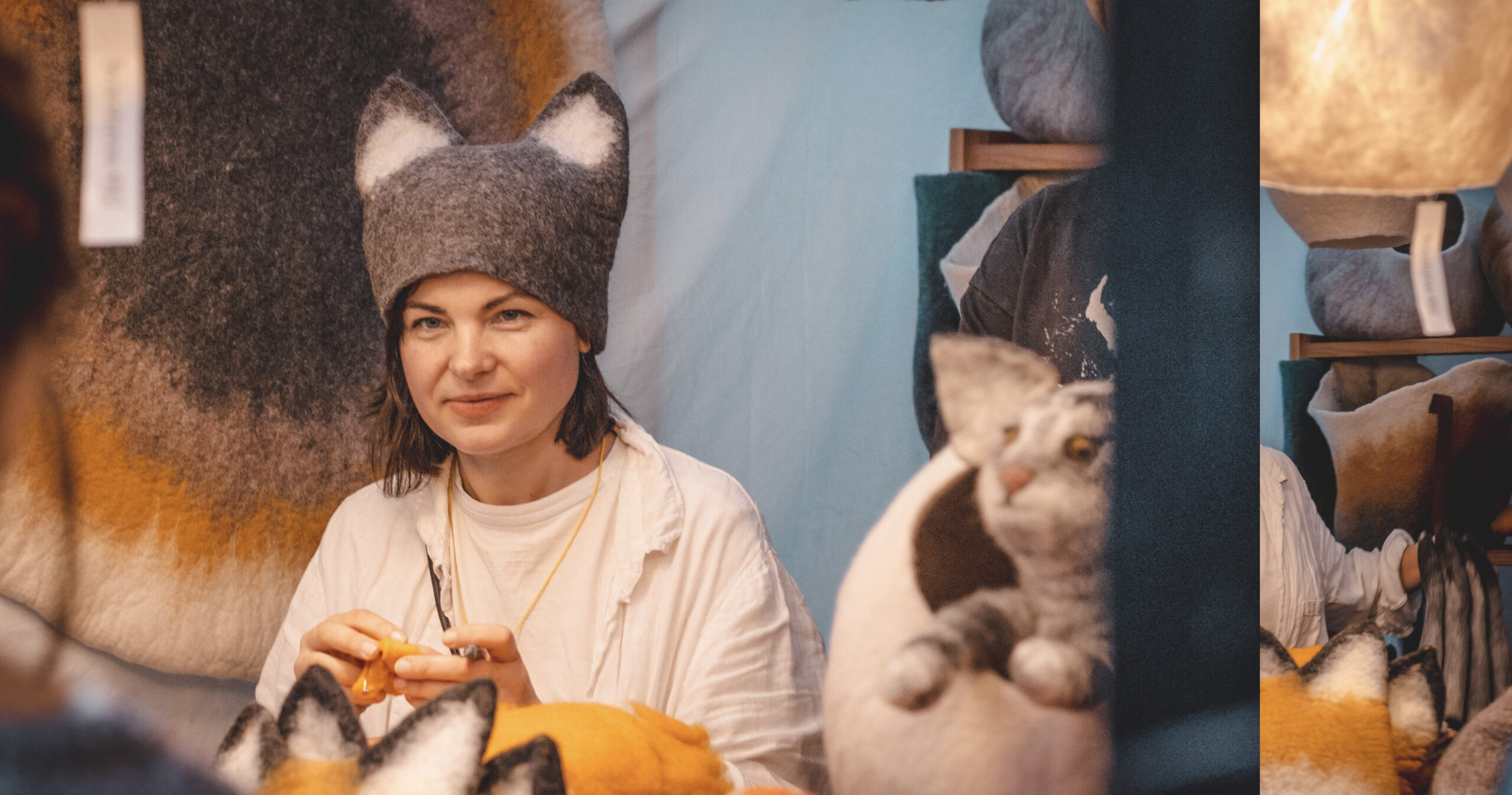 Handmade Wool Felt Home Decor & Cat Beds | Wool Cocoon